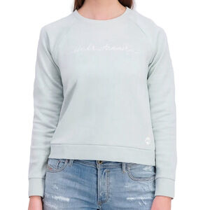 Under Armour Women's Recovery Fleece Script Crewneck mint green NWOT💚 XL